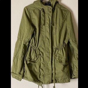 Army green utility jacket